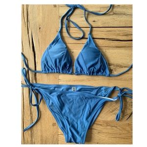 Blue bikini